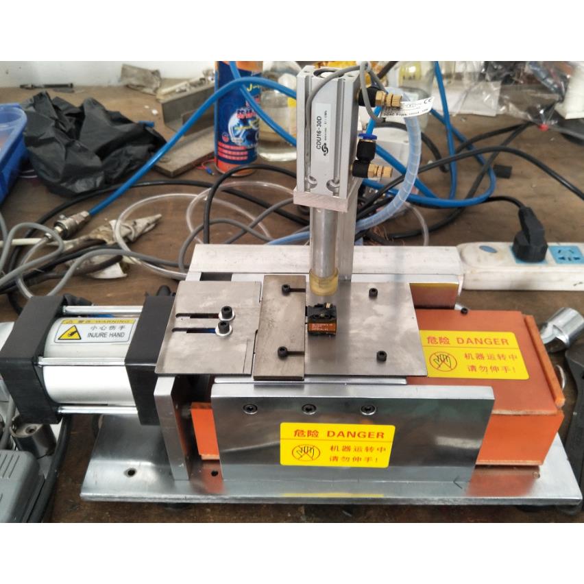 带压单双气缸切脚机磁环电感共模电感气动切脚机电子零件切脚机