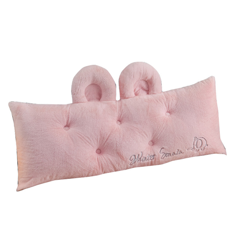 床头靠垫靠枕泰迪绒大靠背床上软包北欧卧室榻榻米床靠垫可拆洗