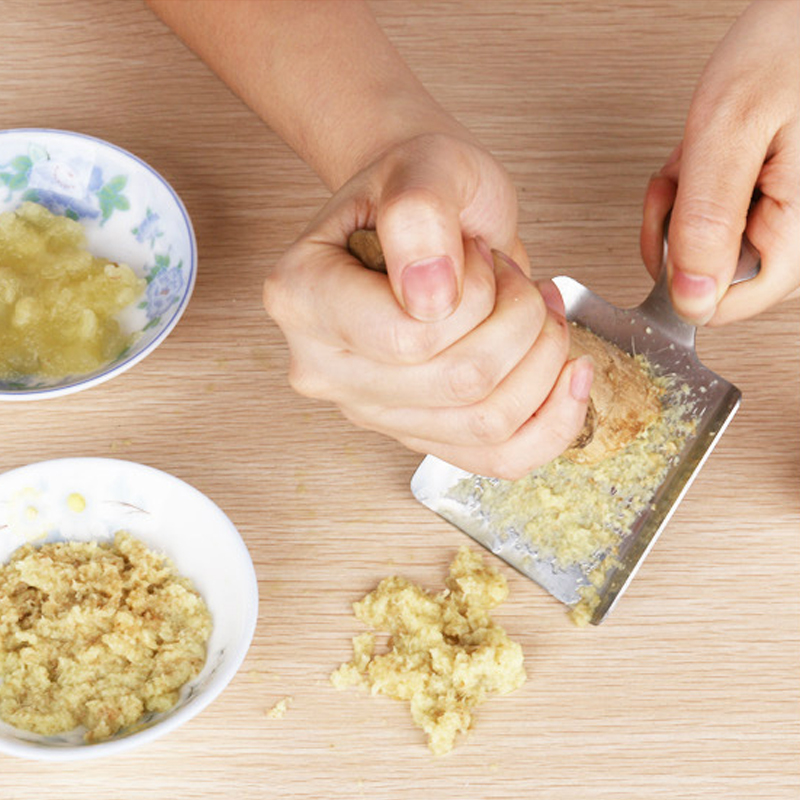 包邮 出口加厚不锈钢磨姜器磨蒜泥器 姜蒜磨蓉器细腻碾压汁擦菜板