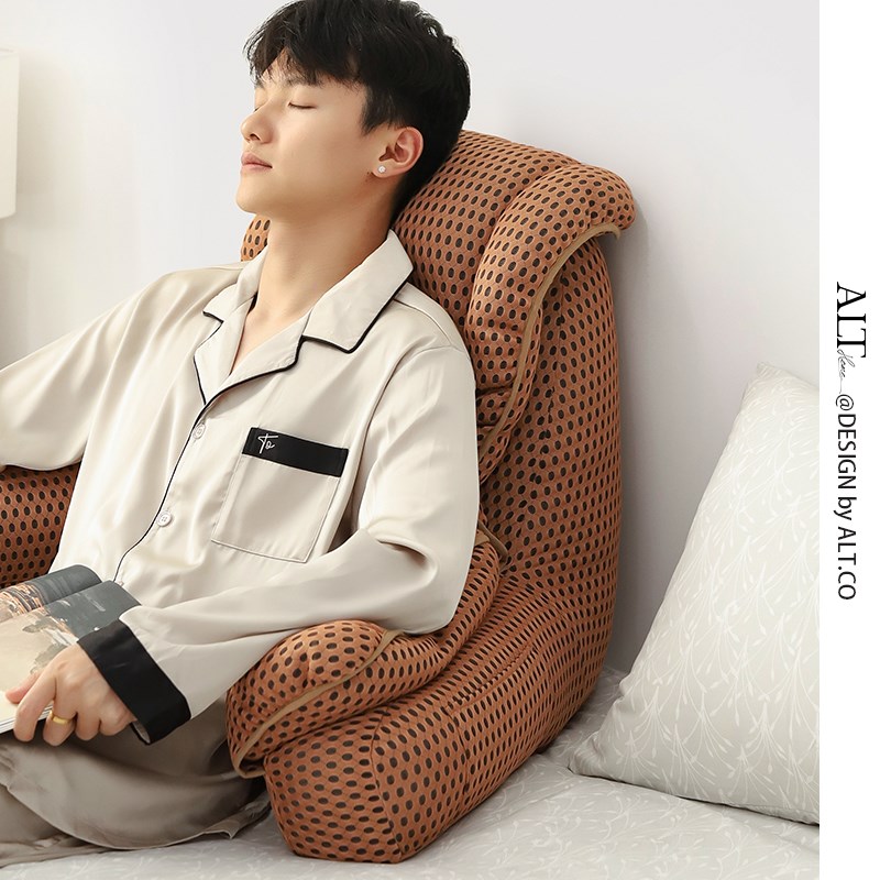 床头软包大靠背垫老年人卧床半躺神器沙发透气靠枕床上护颈护腰枕