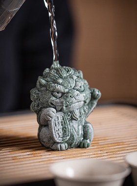 新中式小神兽状元探花一对茶宠摆件家居书房镇纸礼品客厅桌面装饰