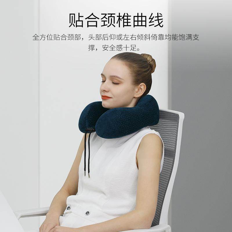 泰国天然乳胶U型护颈椎枕头颈枕U形飞机汽车旅行脖子靠枕午睡便携