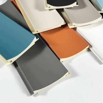 竹木纤维 内弧波浪生态木格栅长城板护墙背景墙瓦楞三角pvc绿可木