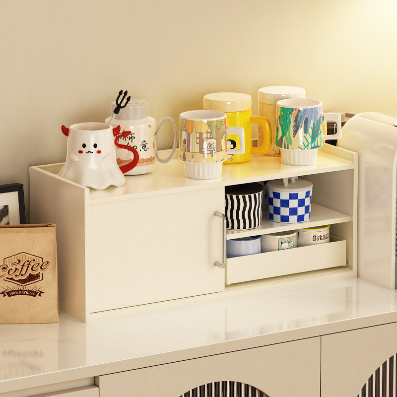 杯子收纳置物架餐边柜杯架咖啡杯展示架家用桌面水吧茶杯收纳柜