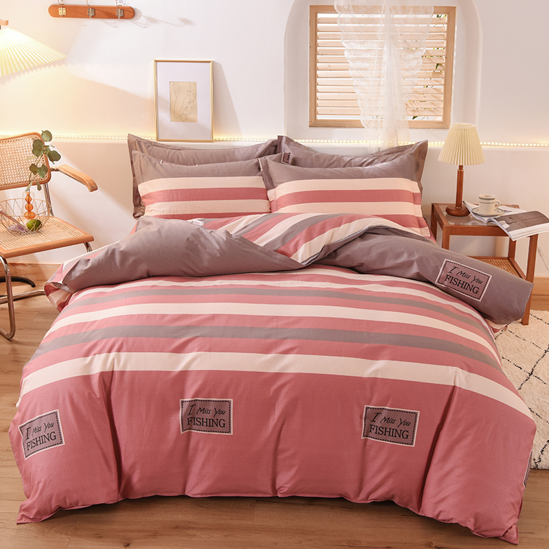 一米八乘两米1米8x2米床上四件套全棉1.8x2.2床单被套180x200