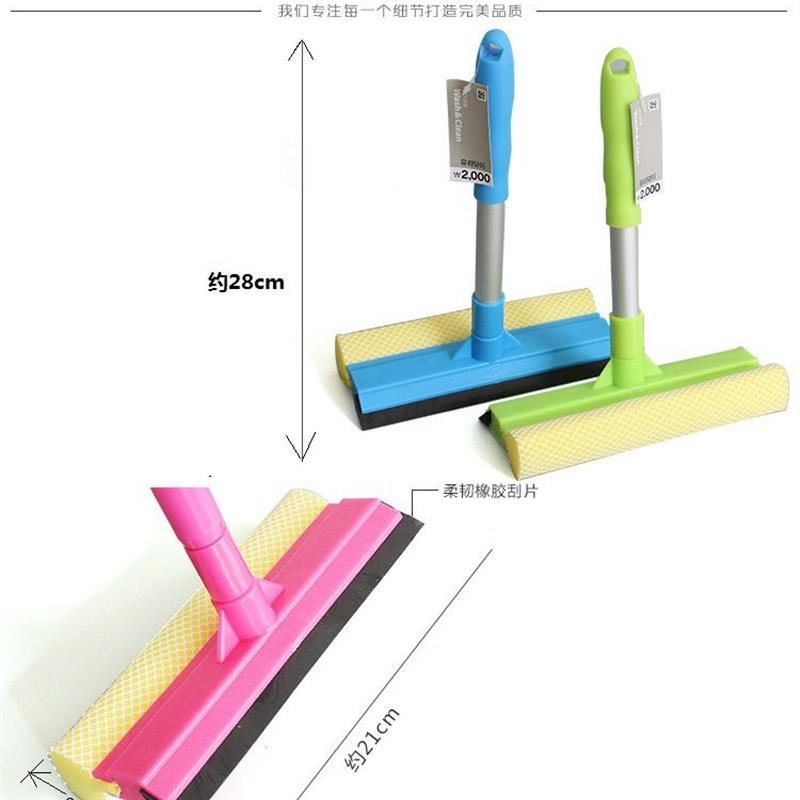 2024新款海绵刮窗器2合1车窗清洁网眼去污玻璃刮桌面刮擦窗神器铝