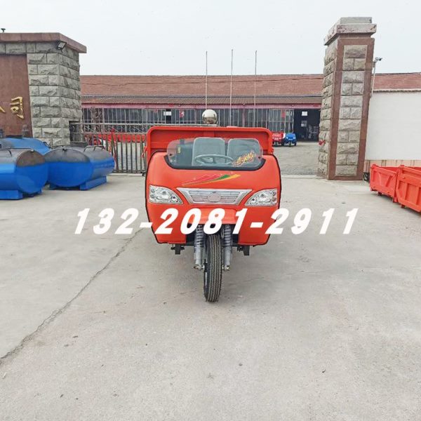 A五征同款农用三轮车柴油工程三轮车自卸蹦蹦车工地翻斗车三马子