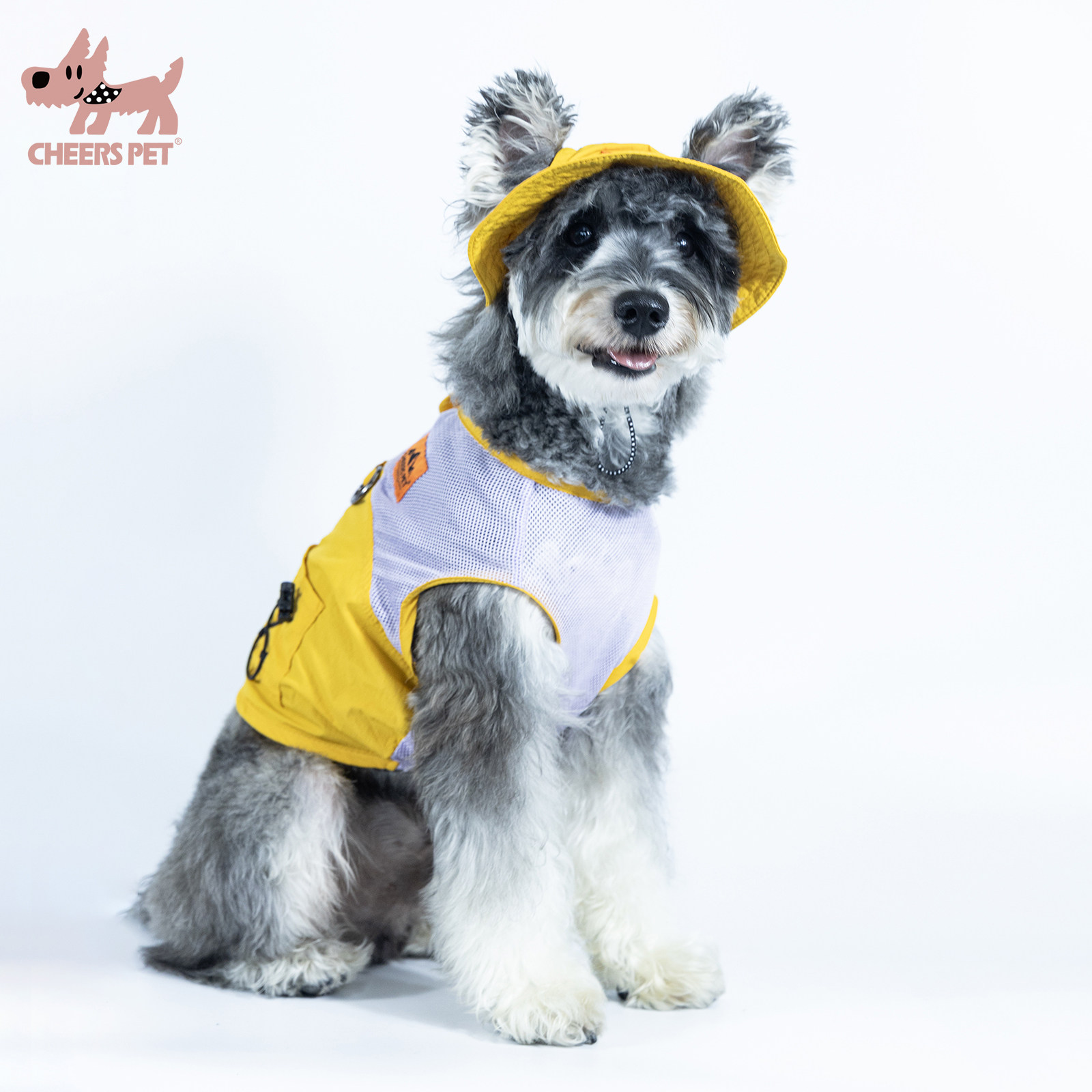 狗狗衣服夏季防晒背心帽子套装