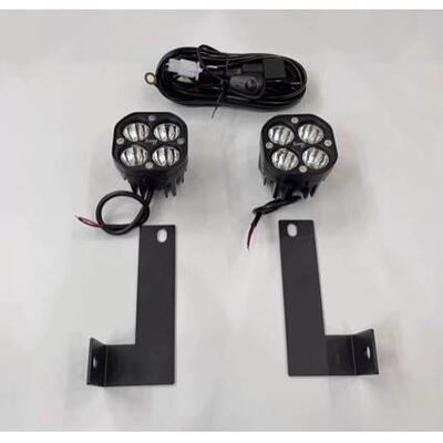 日系霸道lc120前雾灯03-09款霸道雾灯支架子无损白光黄光强亮