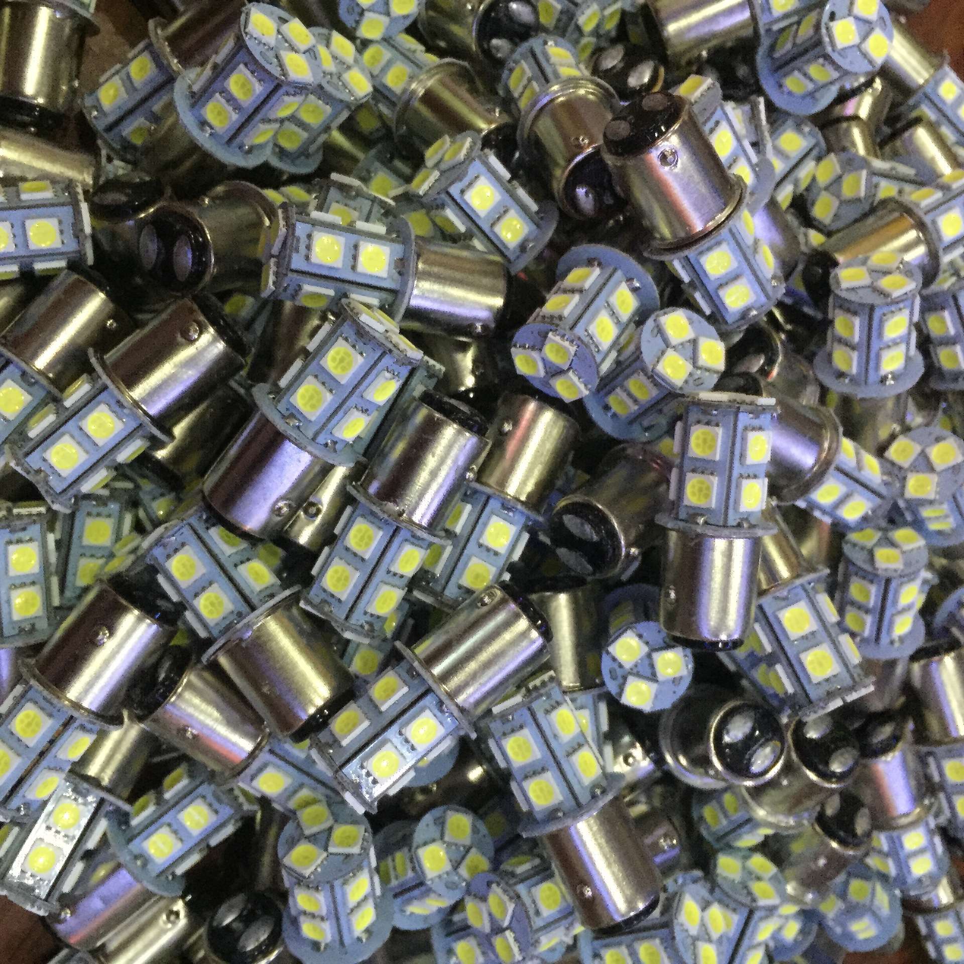 1157 5050 13灯 汽车LED后尾行车灯 R5W灯泡1156 爆闪刹车灯S25