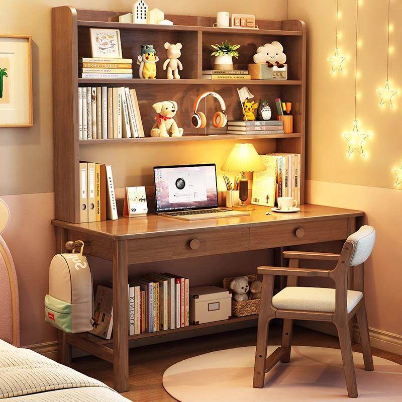 实木书桌学生家用书架一体桌电脑办公桌家用学生写字台儿童学习桌,玩具/童车/益智/积木/模型,毛绒/玩偶/公仔/布艺类玩具,淘宝优惠券,粉丝福利购,淘宝优惠卷