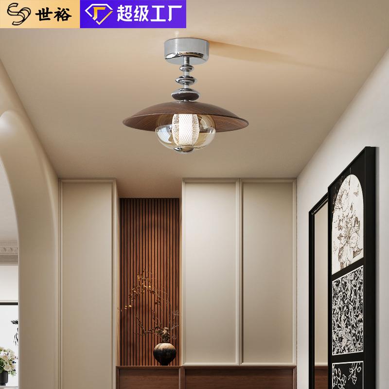 法式复古过道吸顶灯中古风奶油入户玄关床头吊灯飘窗设计师艺术灯