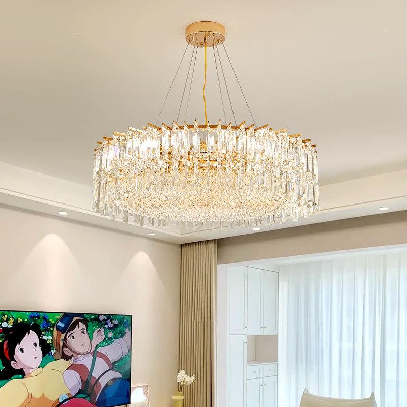 轻奢水晶吊灯客厅卧室餐厅大气现代简约别墅艺术高档圆形豪华灯具