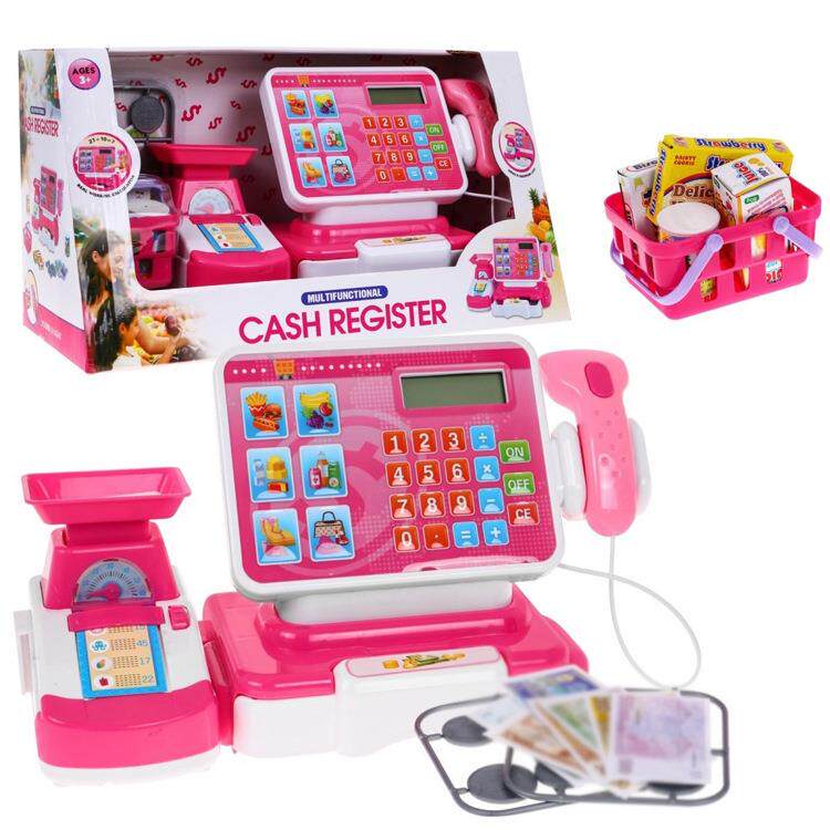 儿童过家家玩具仿真超市迷你收银机套装收银台互动玩具跨境热销