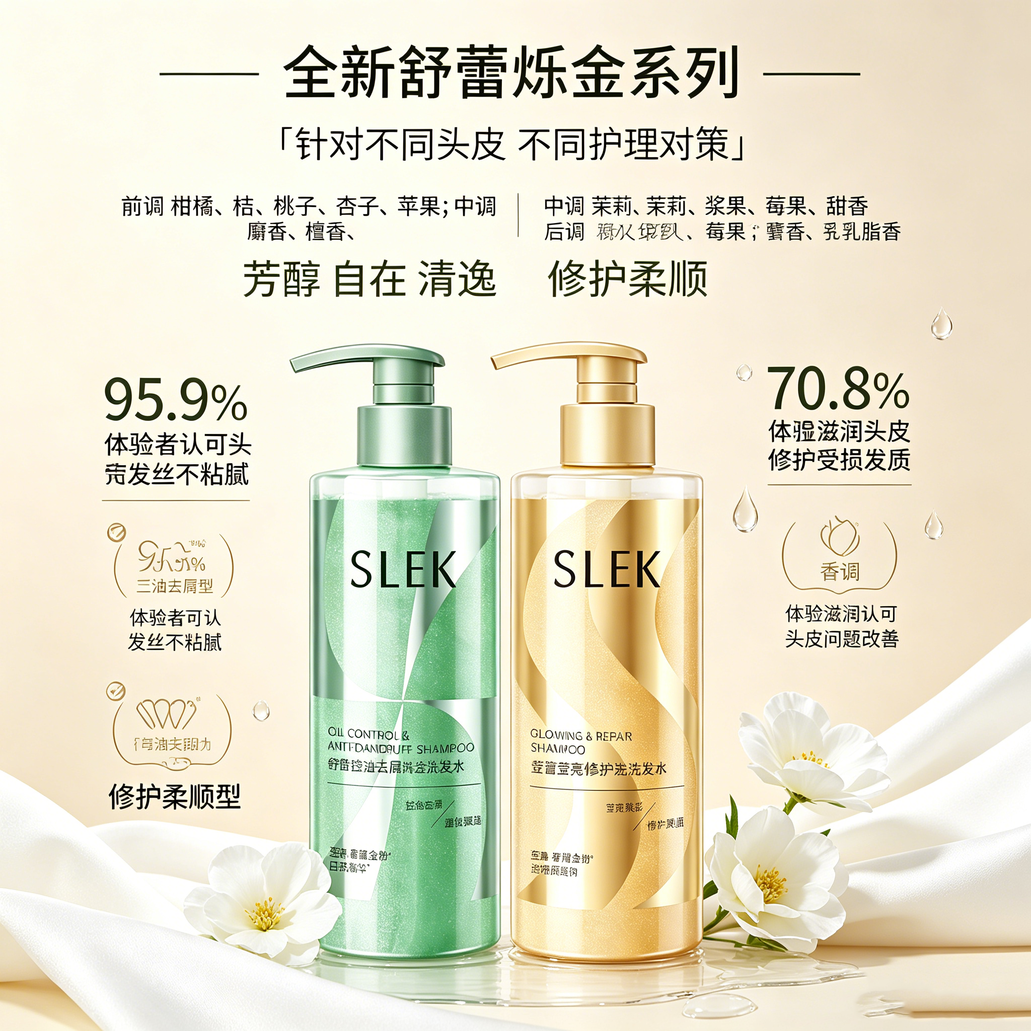 舒蕾控油去屑烁金洗发露400g