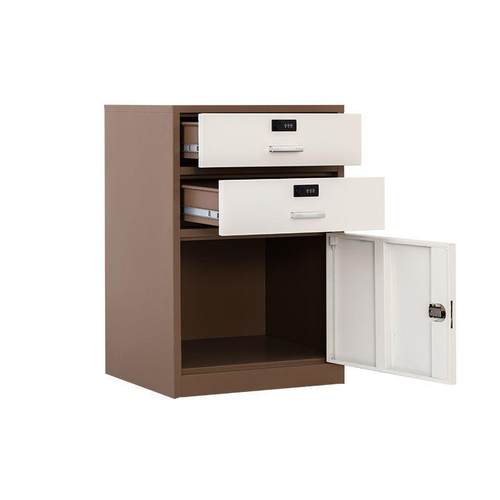 钢制矮柜办公室带抽屉储物柜桌下小柜子多功能柜带锁文件柜铁皮柜