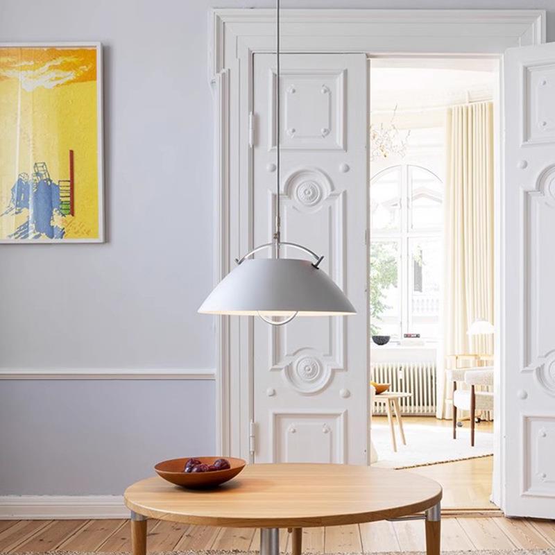 丹麦Wegner设计师款餐厅灯北欧创意现代简约饭厅飞碟岛台吧台吊灯