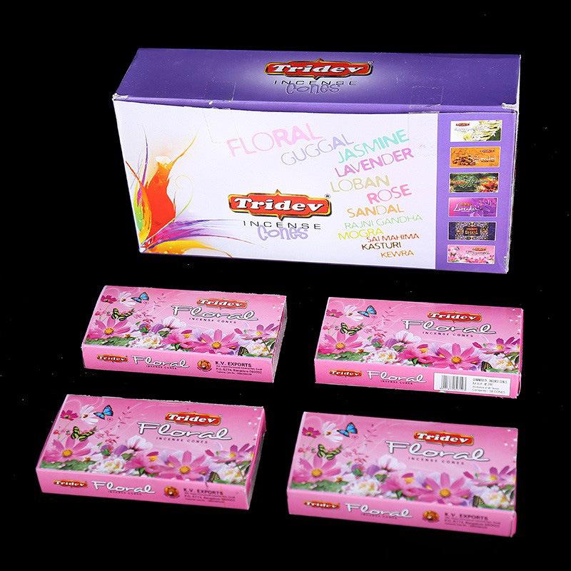 进口印度香熏乳香宝塔香室内熏香檀香锥香大盒印度进口淡香