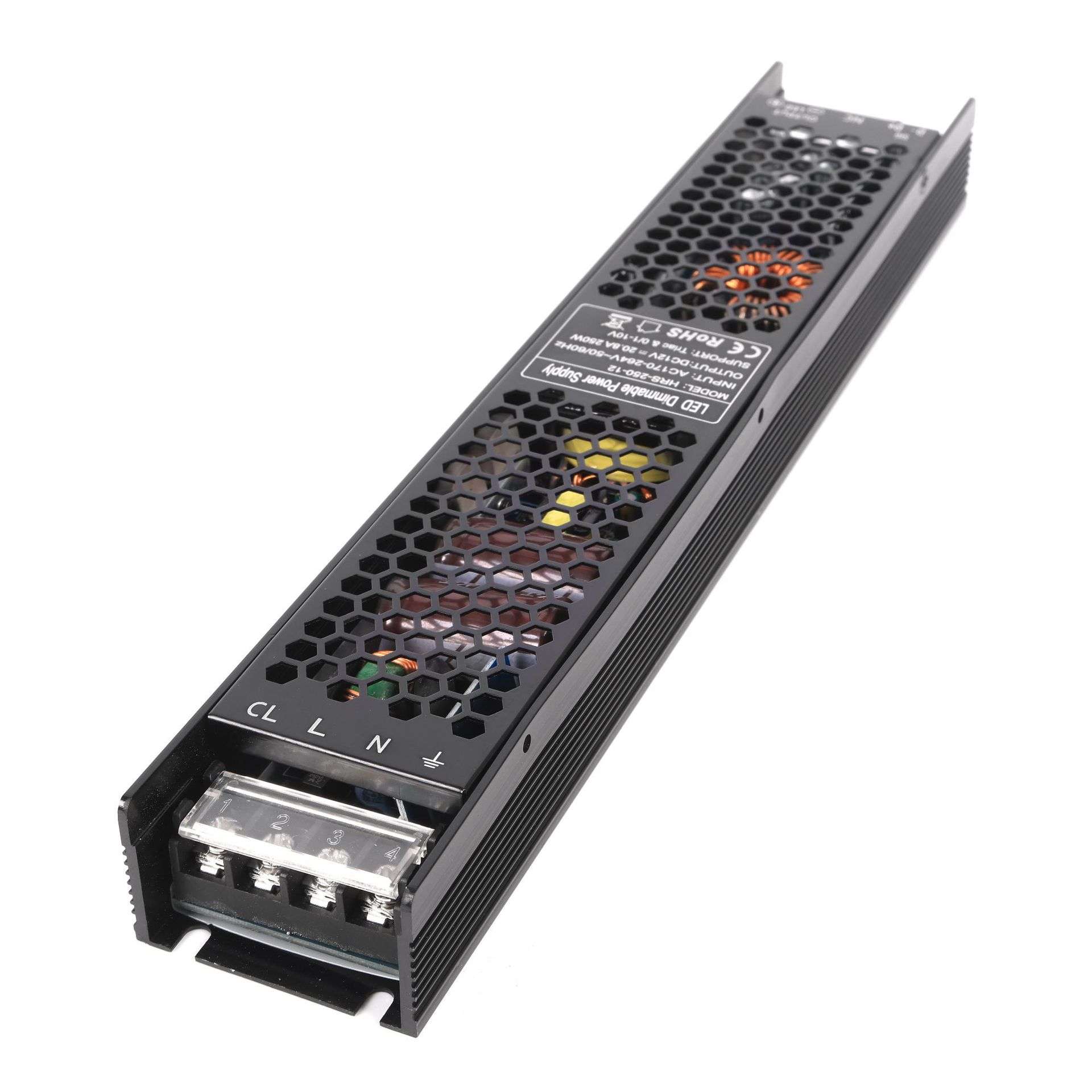 调光电源12v250w  led灯带灯条可控硅调光驱动电源 dali 调光