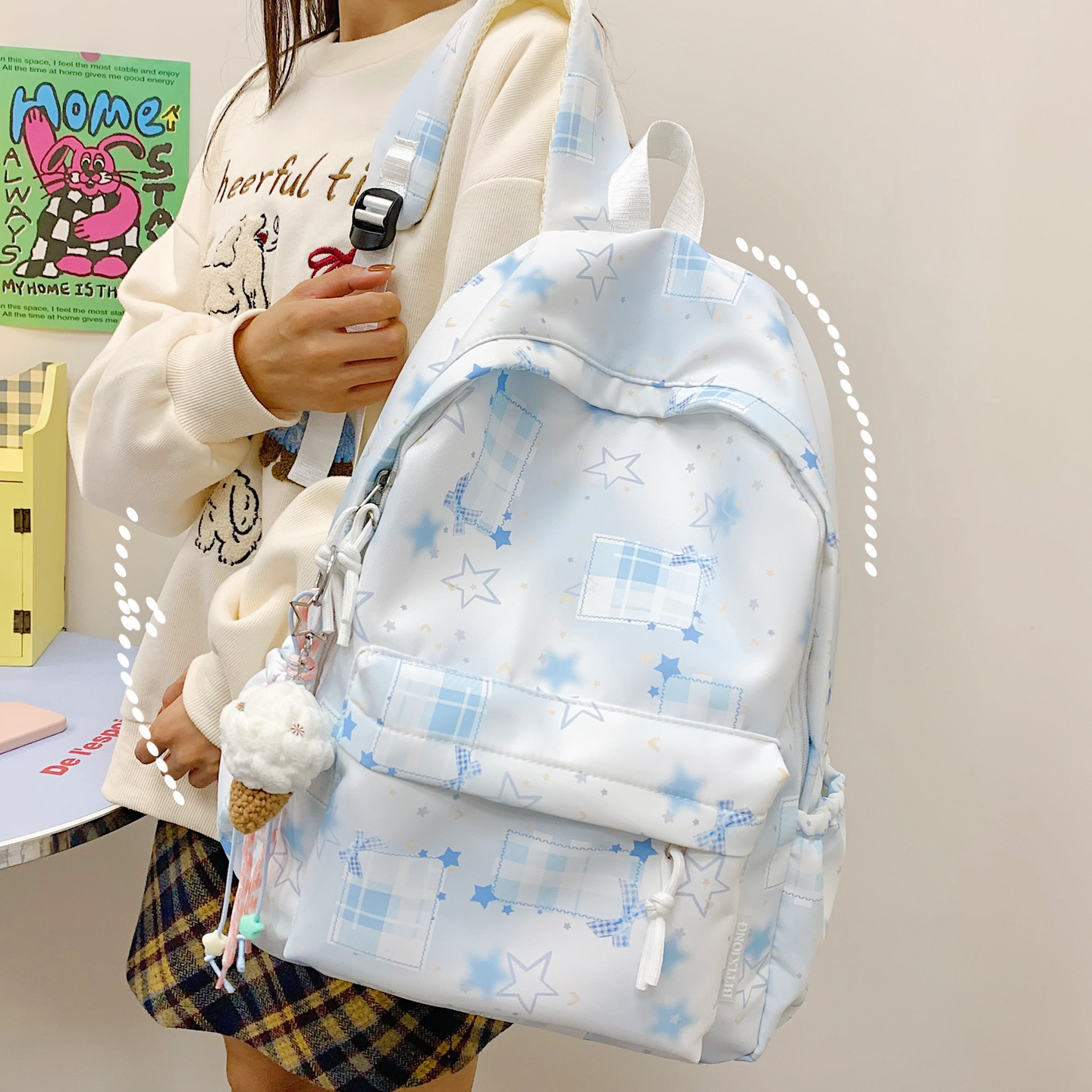 书包女小学生校园双肩包韩系初中