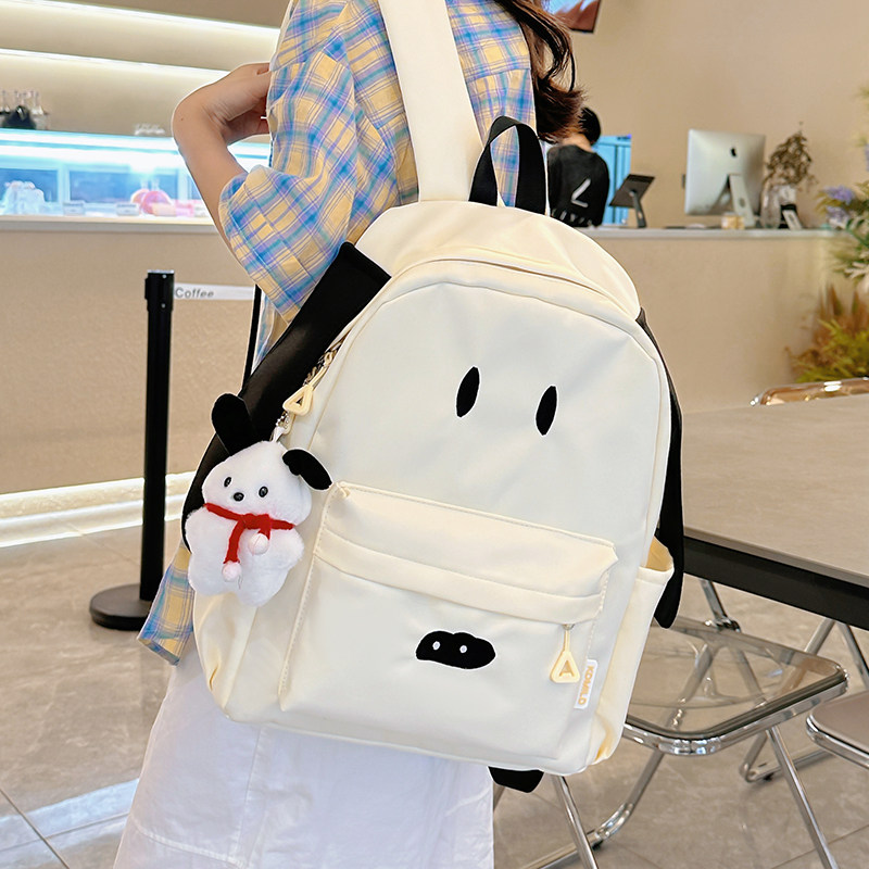 初中生书包女小众可爱卡通大容量双肩包中学生小学生搞怪轻便背包