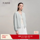 2025秋简约日系风宽松休闲短款 Amii 日系极简风 外套女上衣外套
