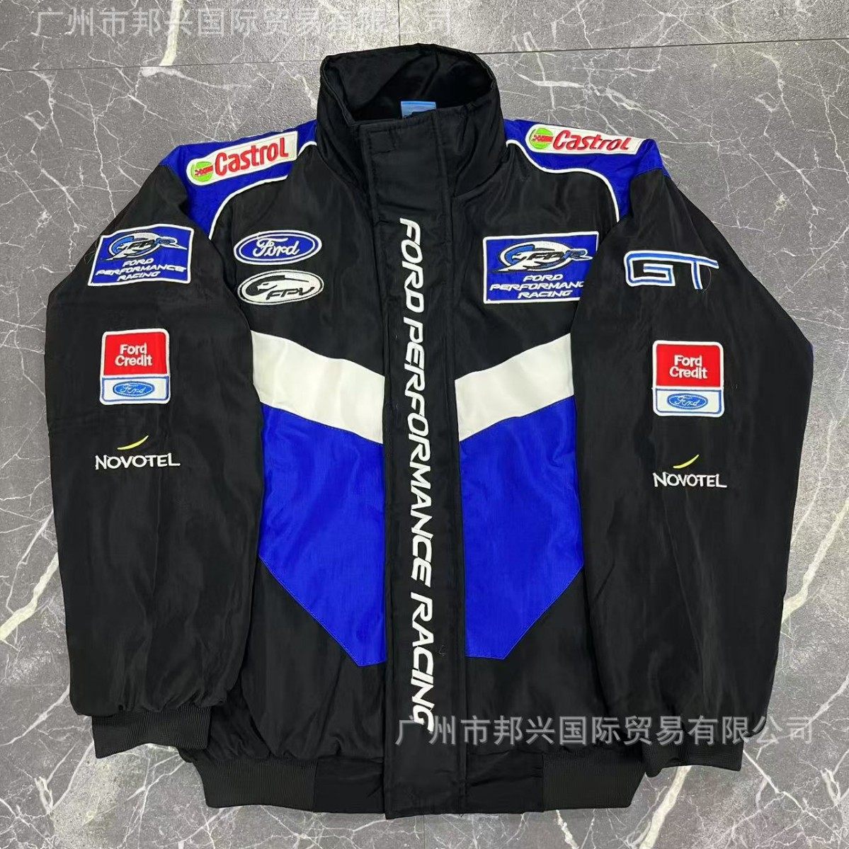 夹克赛车服刺绣机车服骑行服休闲