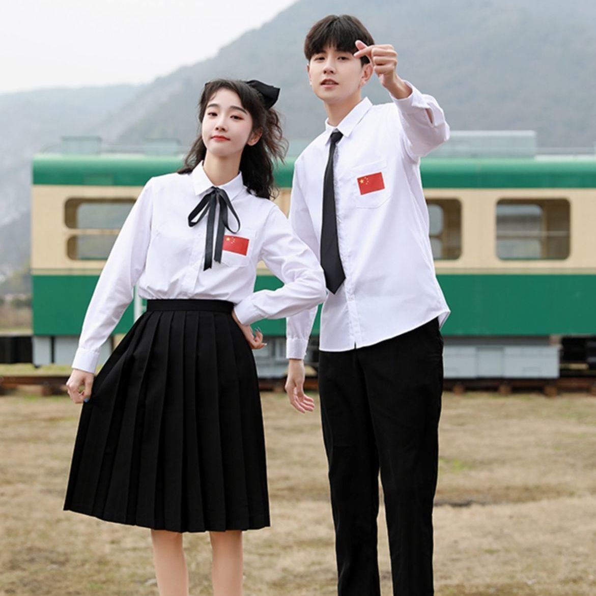 班服夏季套装女英伦学院风高中生