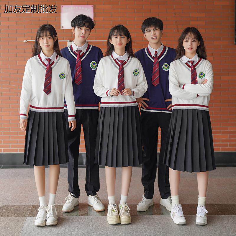 班服学院风毛衣套装初中学生表演服高中生诗歌朗诵大合唱演出校服