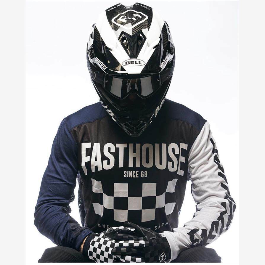 2023春夏长袖速降服速干透气排汗骑行服越野赛车服山地摩托车T恤