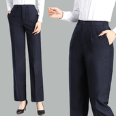 子冬加绒制服裤 西裤 子 上班蓝黑色正装 西服工作裤 女职业工装 裤