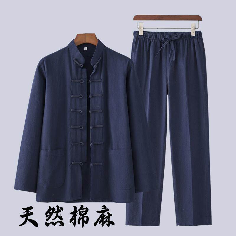 中国风唐装男款长袖套式