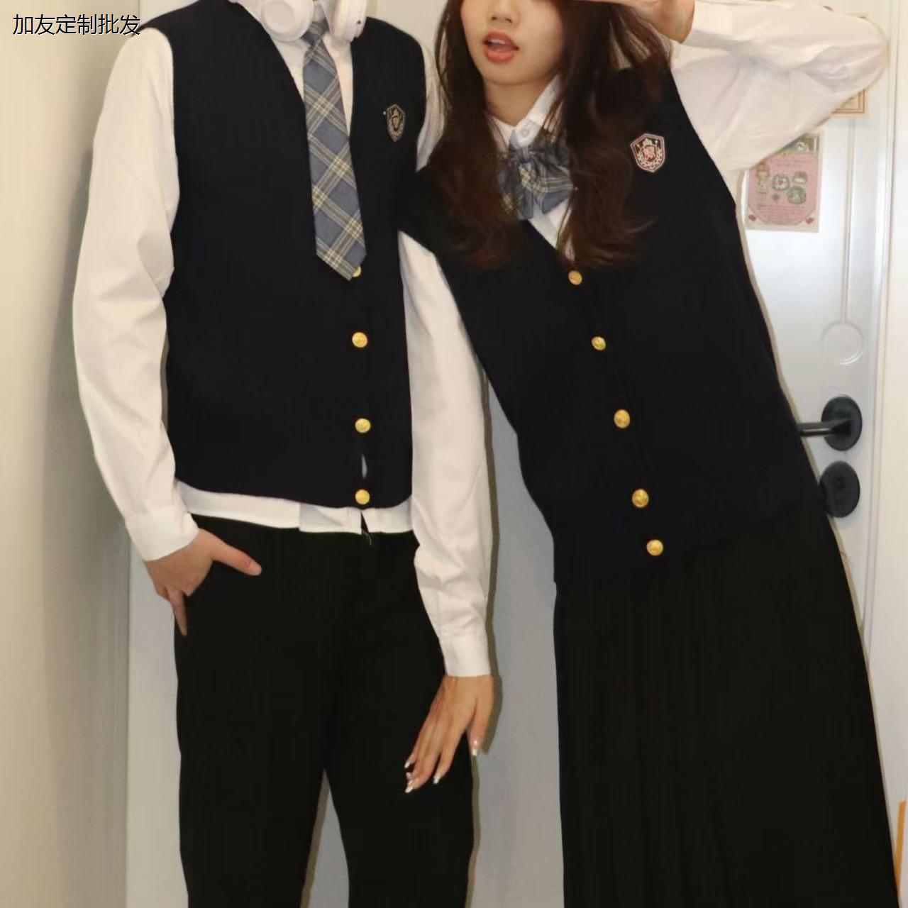 初中学生合唱团演出服学院风校服高中学生班服套装运动会朗诵服装