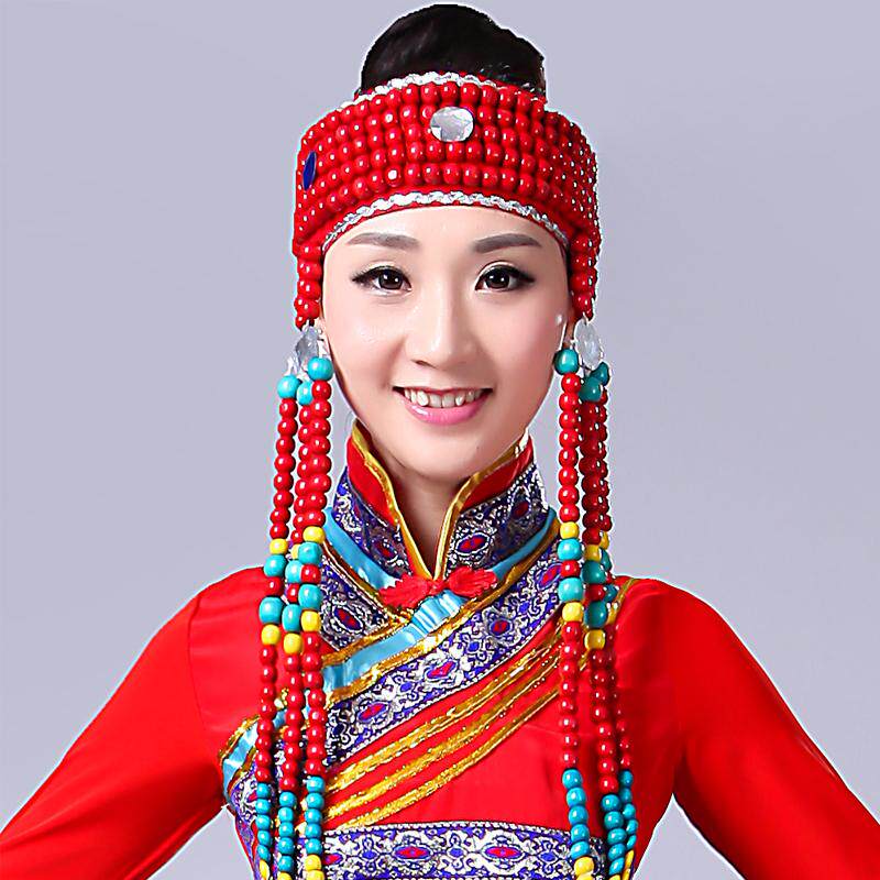 新品蒙古头饰女少数民族