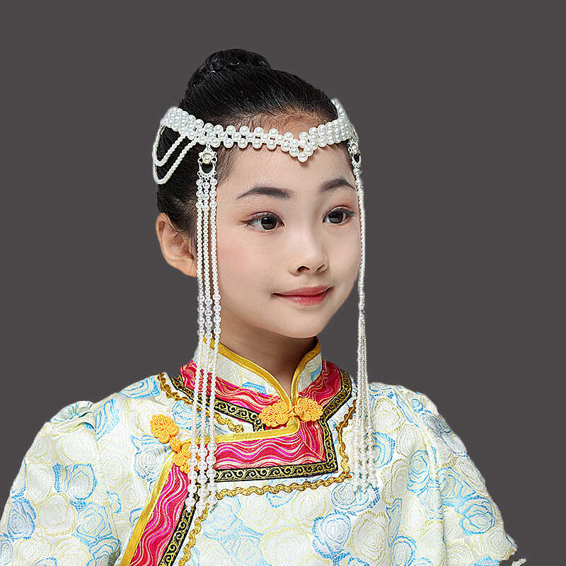 蒙古族头饰女士长款流苏