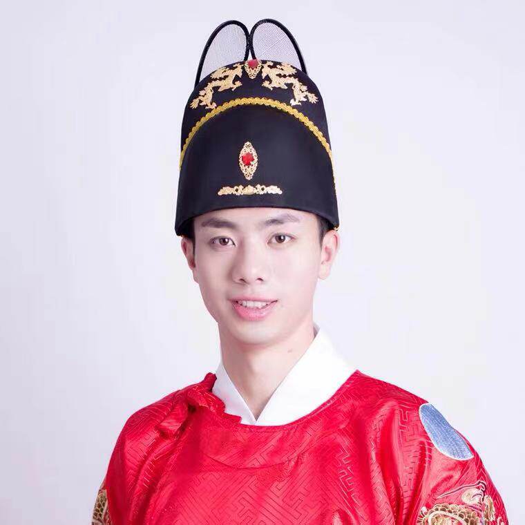 明制翼善冠乌纱帽汉服摄影中式