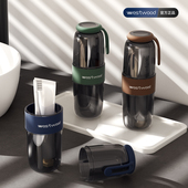 日式 旅行洗漱杯便携漱口杯外出家用情侣牙刷牙膏牙具旅行用品套装