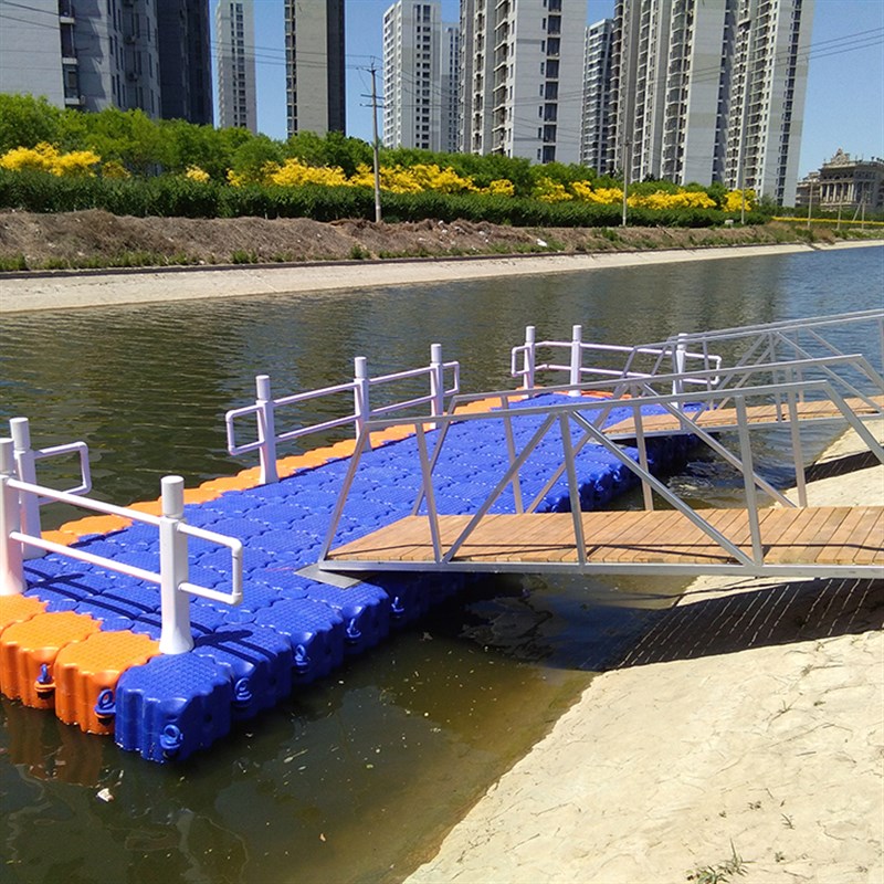 极速浮筒漂g浮摩托车码头水上平台浮台浮桥栈道