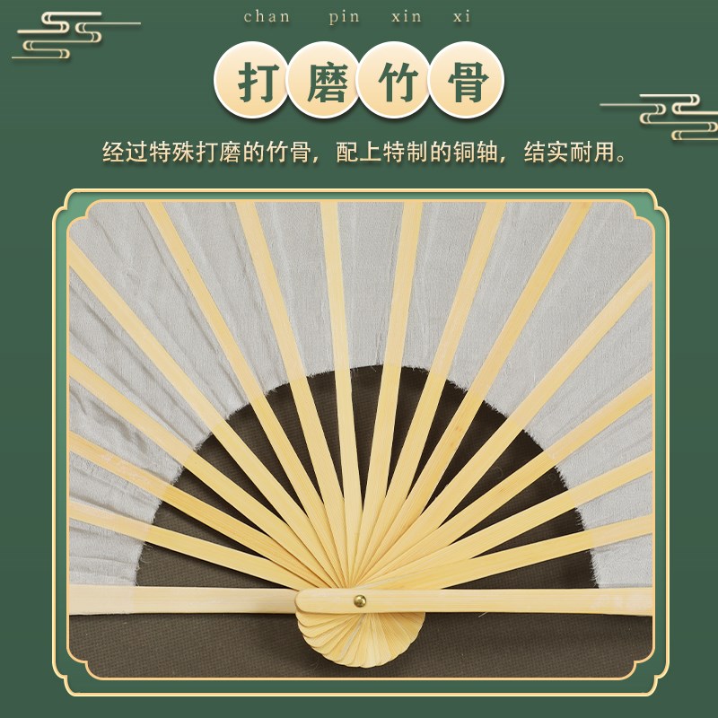 极速真丝长绸扇j紫色渐变古典舞表演扇子秧歌扇加长绸扇子肚皮舞
