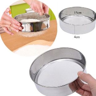 新品1pc Mesh Flour Sifting Sifzter Sieve Strainer Cake Bakin