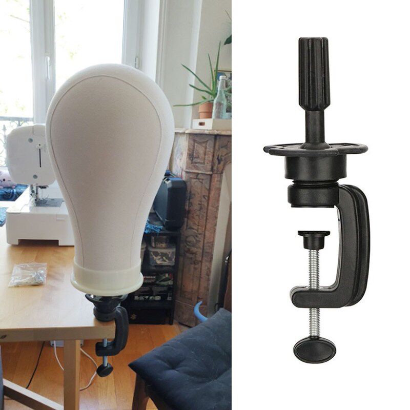 极速Black Adjustablep Wig Head Stand 1Pc Wig Stand Holder fo
