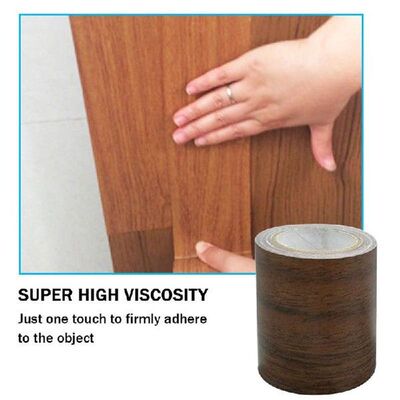 新品1PC Selfadhesive Wood GrainF Waist Line Wallpaper