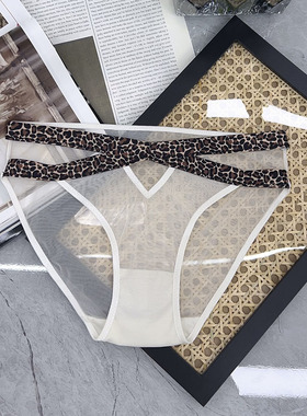 豹纹陷阱！豹纹网纱纯欲性感蕾丝内裤~纯欲小野豹这谁扛得住呀~
