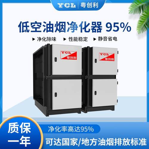 餐饮业油烟净化器酒店厨房餐馆静电式低空油烟净化设备
