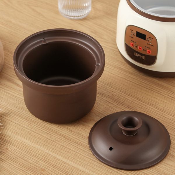 电炖锅通用内胆1.8/2.8/3.8L配件黑紫砂锅白瓷盖陶瓷盖