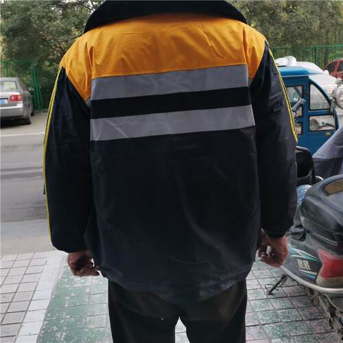 户外防寒加厚棉服 钢轨线路维修师傅冬季保暖棉衣 列车调车棉服