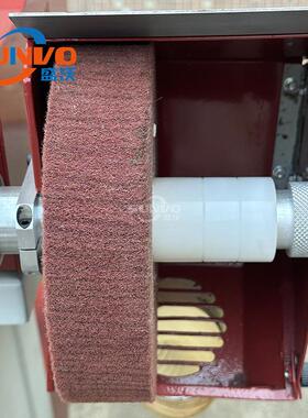 翻新进口OMAC LB420热上釉机烫光机皮革烫毛边机抛光磨边机