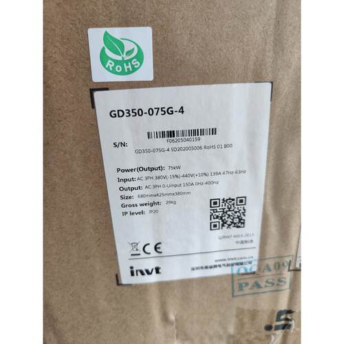 全新英威腾变频器GD350-075G-4 GD350-132G-4
