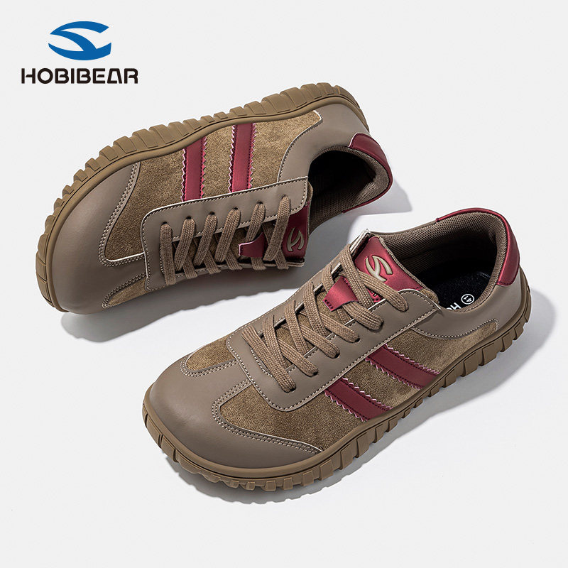 HOBIBEAR男鞋2025春秋款大头鞋男款宽头宽楦德训鞋宽脚休闲运动鞋,流行男鞋,德训鞋,淘宝优惠券,粉丝福利购,淘宝优惠卷