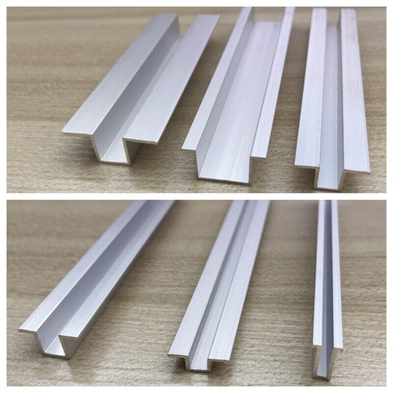 铝合金几字型U型翻边槽石膏吊顶货架导轨金属分隔条装饰凹槽卡条